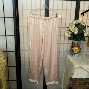 Juicy Couture Sleepwear Wom XL Logo Glossy Satin Sleep/Pajama Bottoms/Pants